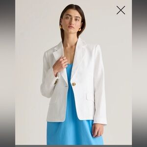 Quince 100% European Linen Structured Blazer
